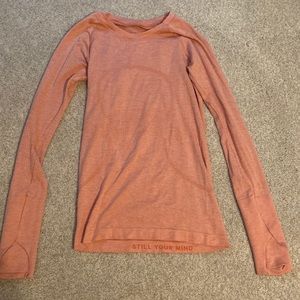 Lululemon long sleeve swiftly tech! Size- 4, Color- pink mist (limited edition)